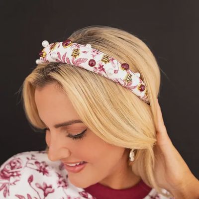 A&amp;M Floral Toile Headband