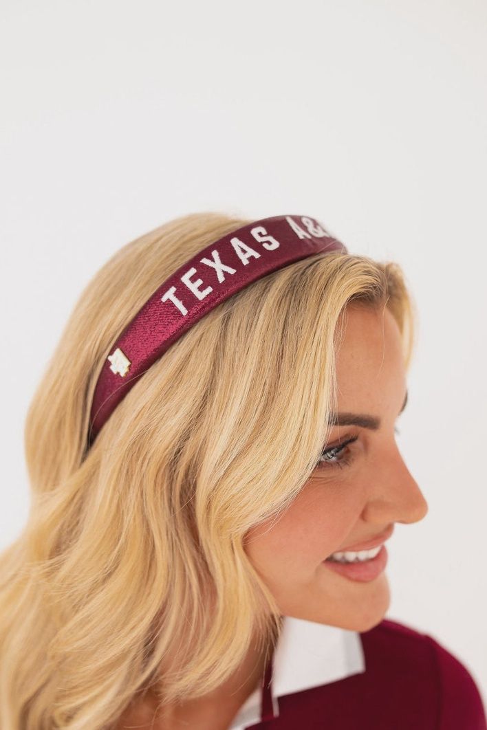 A&amp;M Embroidered Headband