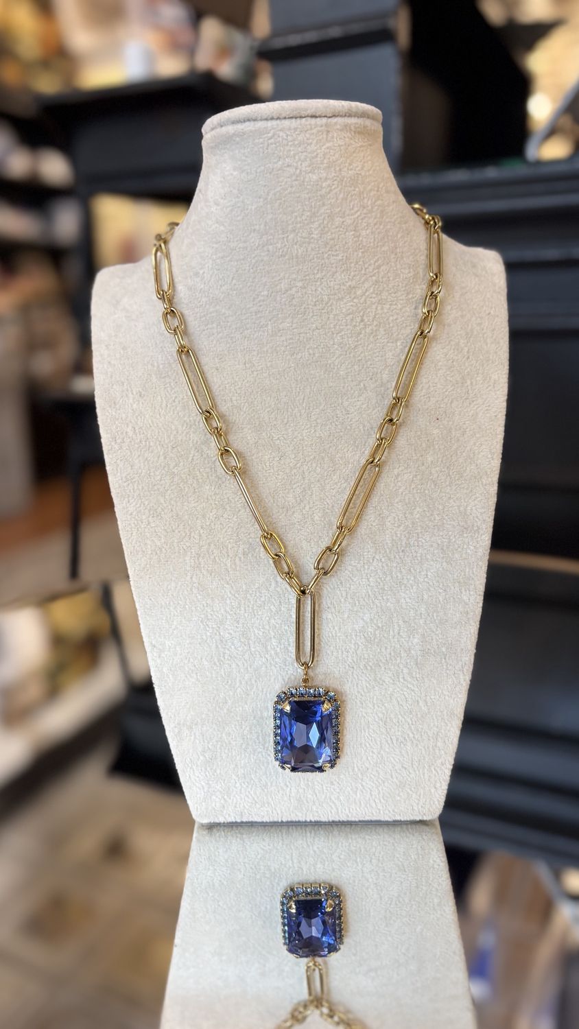 Mini Soleil Necklace in Tanzanite