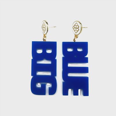 Go Big Blue Earrings