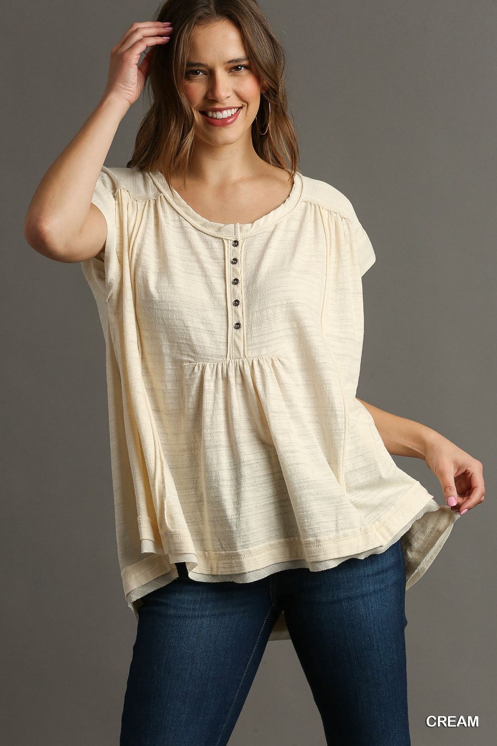 Boho Cotton Babydoll top