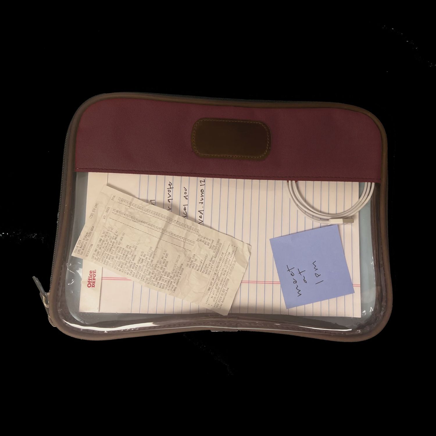 JH Clear Folio, Color: Brick