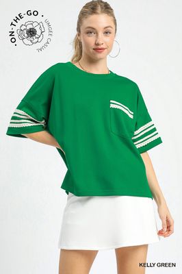 Lace Sport Pocket Top