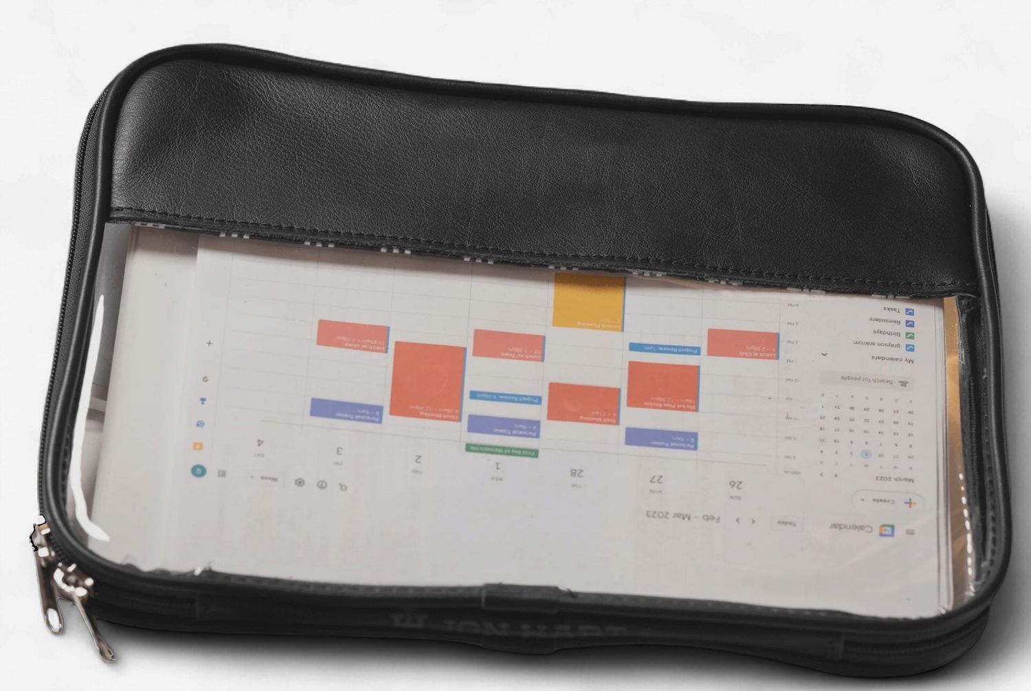 Leather Clear Folio