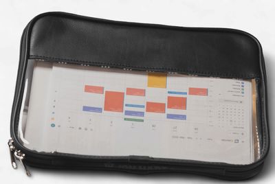 Leather Clear Folio