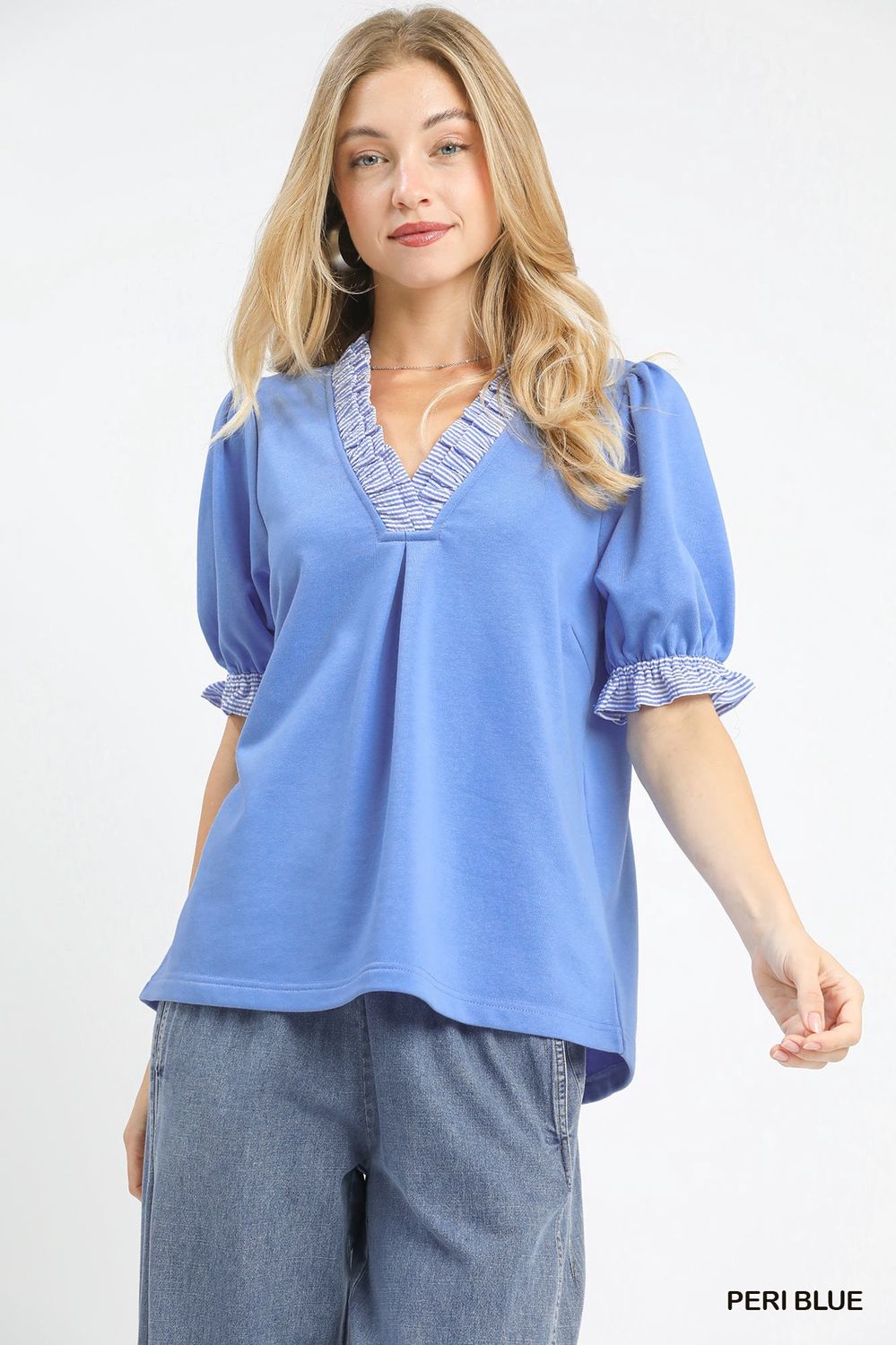 Periwinkle Stripe OTG Top