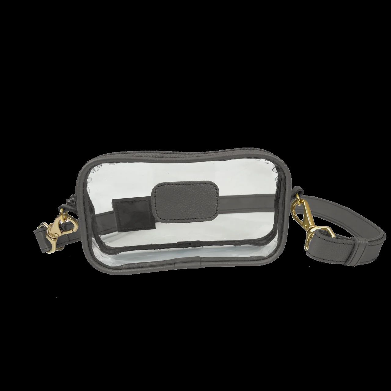 Clear Crosslet-Leather, Color: Black