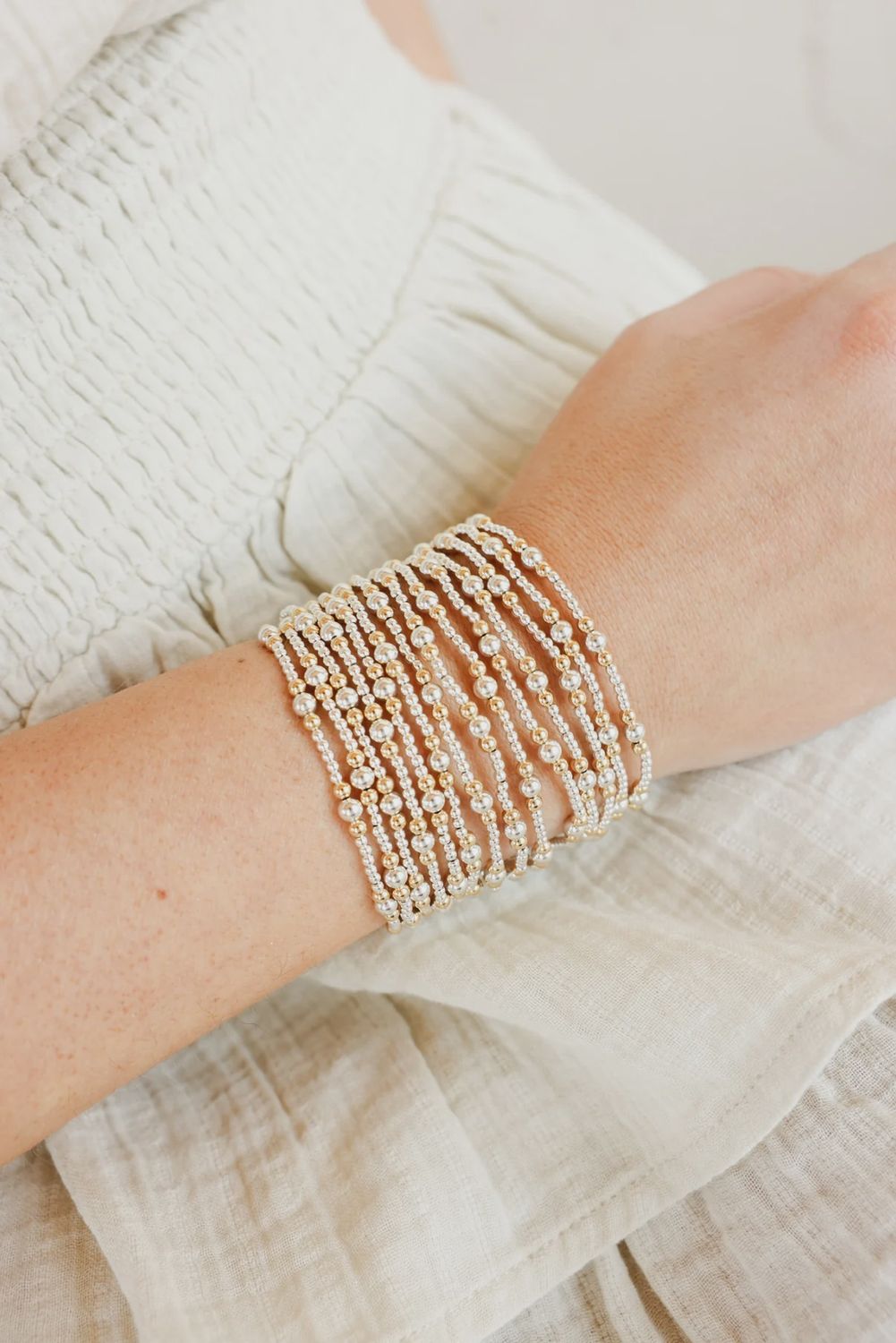Dainty Sutton Bracelet in Gold w/Silver