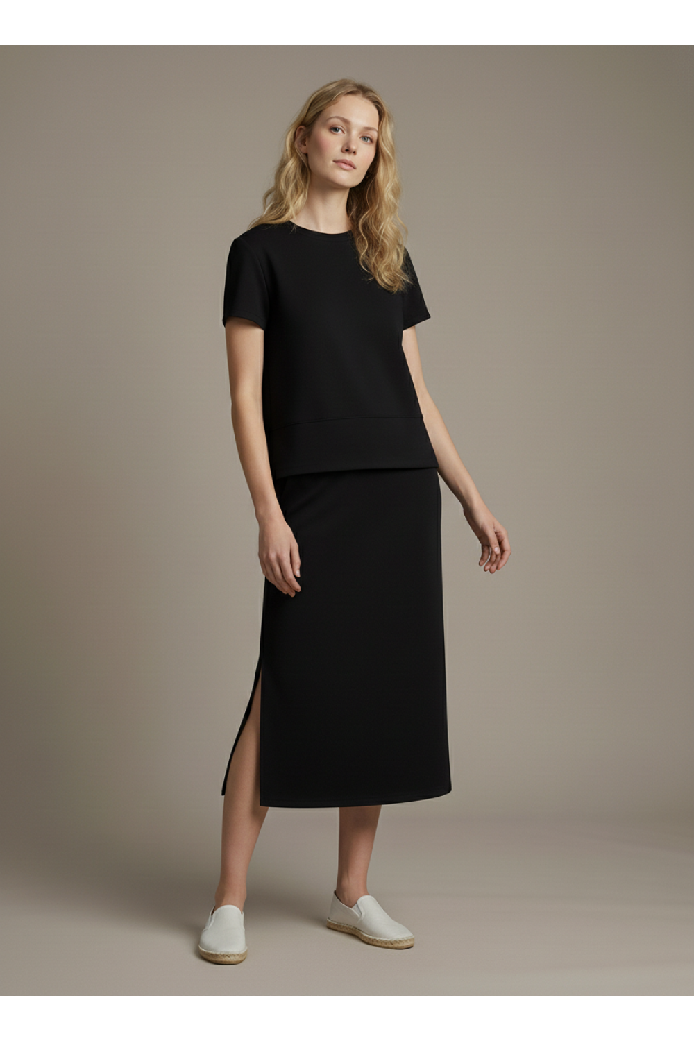 VS 2fer SS Dress, Color: Black, Size: Small