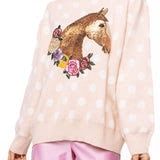 Polka Dot Horse Sweater, Size: XSmall