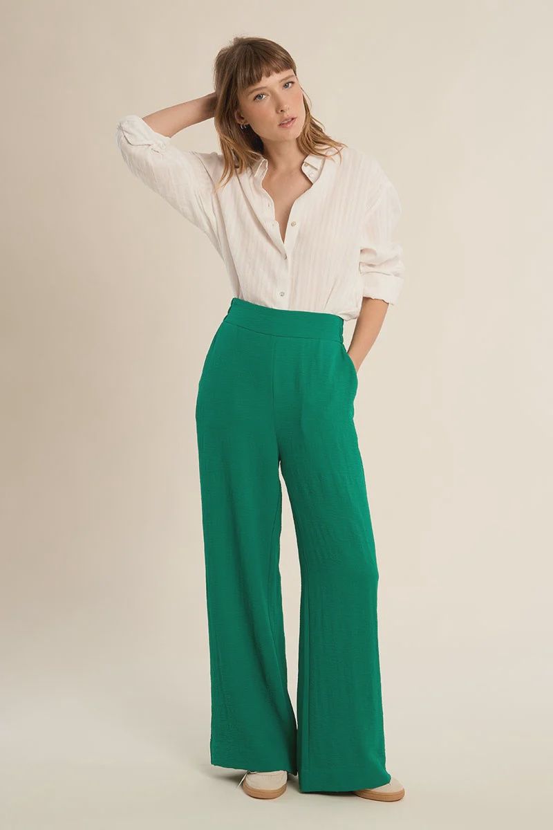 Green Woven Pants