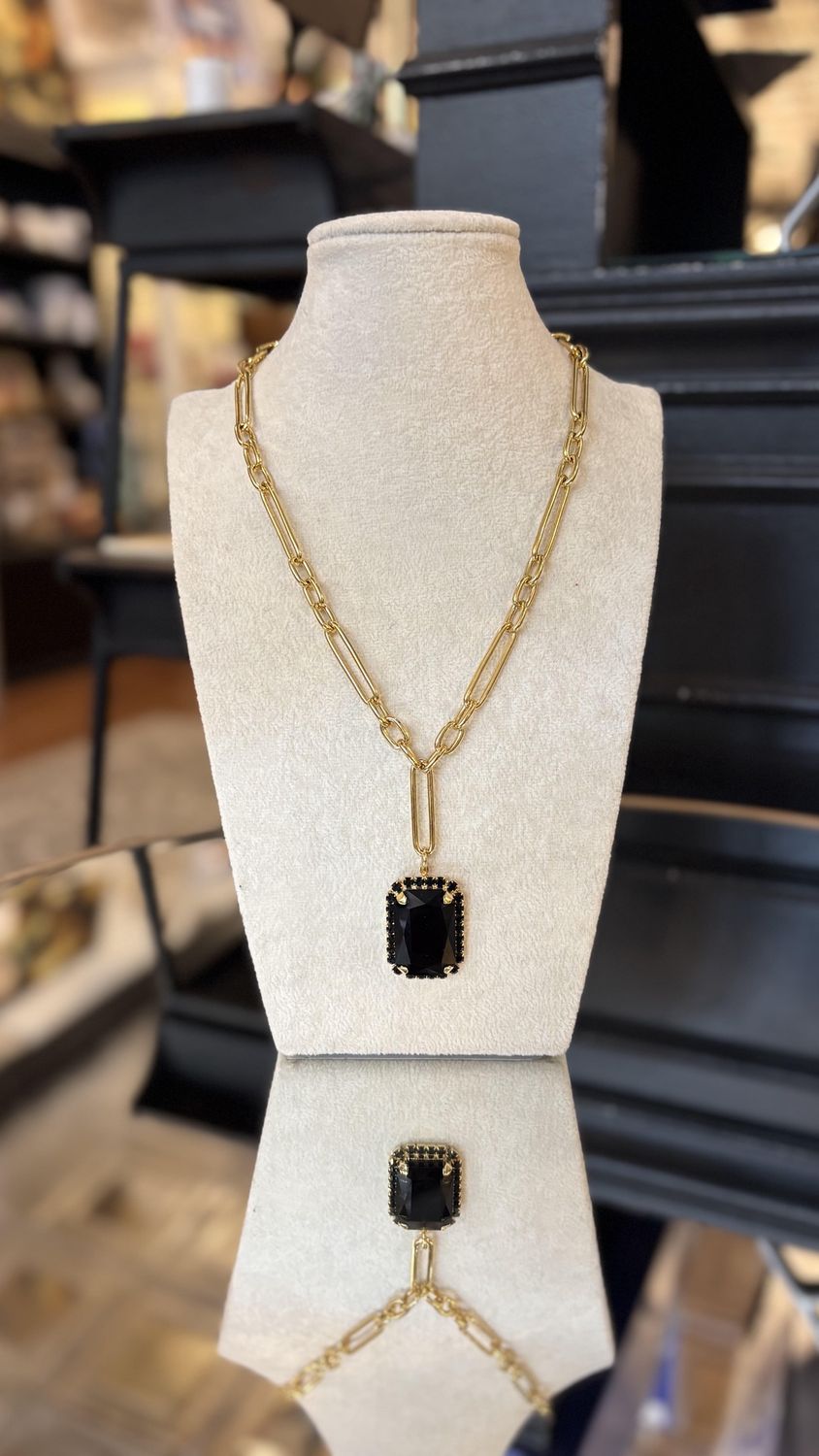 Mini Soleil Necklace Black