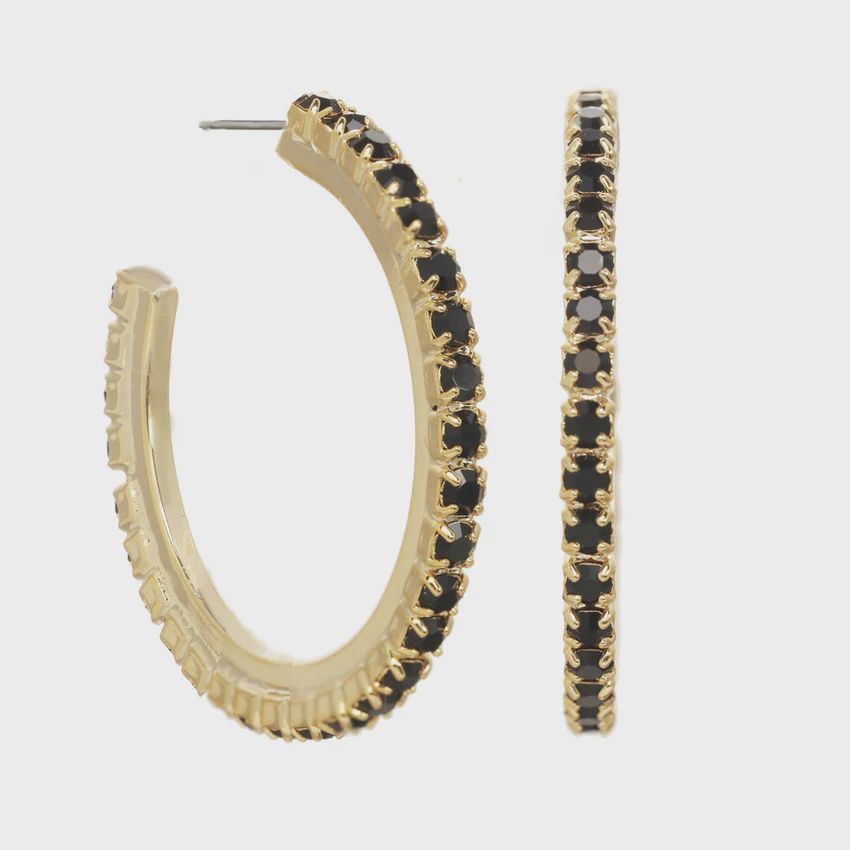 Slim Hoops Black