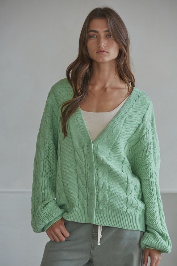 Lime Spring Sweater, Size: Small