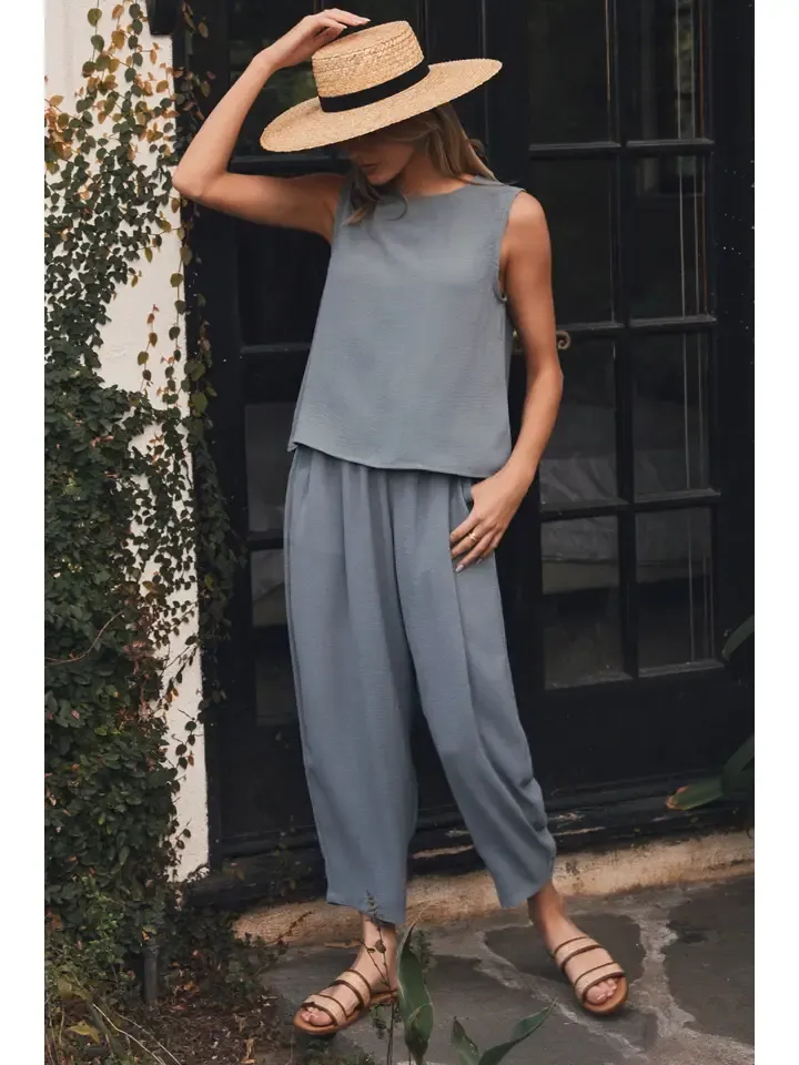 Woven Top &amp; Pants Set