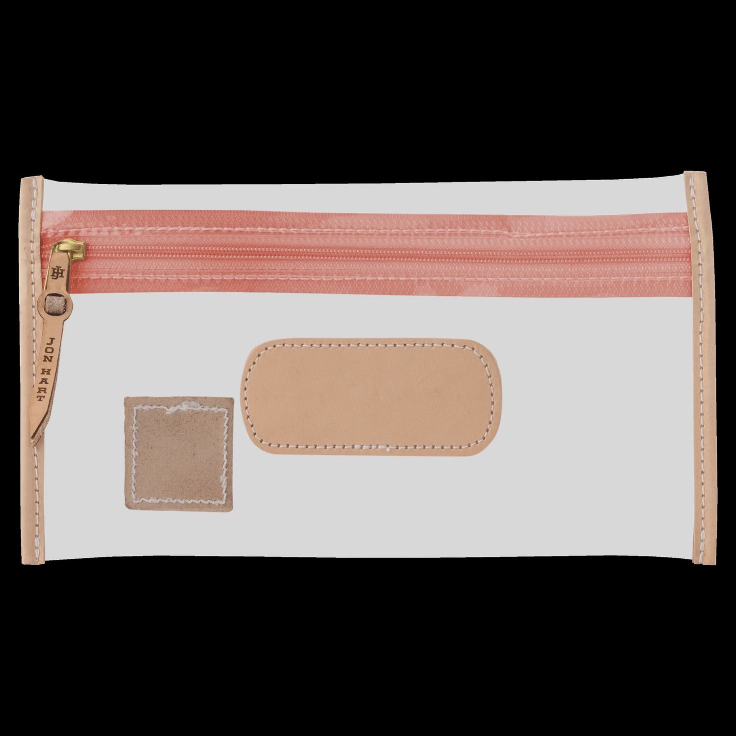 Clear Pouch, Color: Coral
