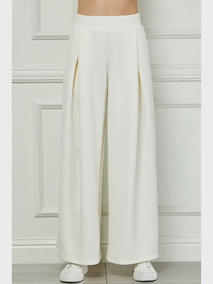 Stripe Wide-Leg Pant
