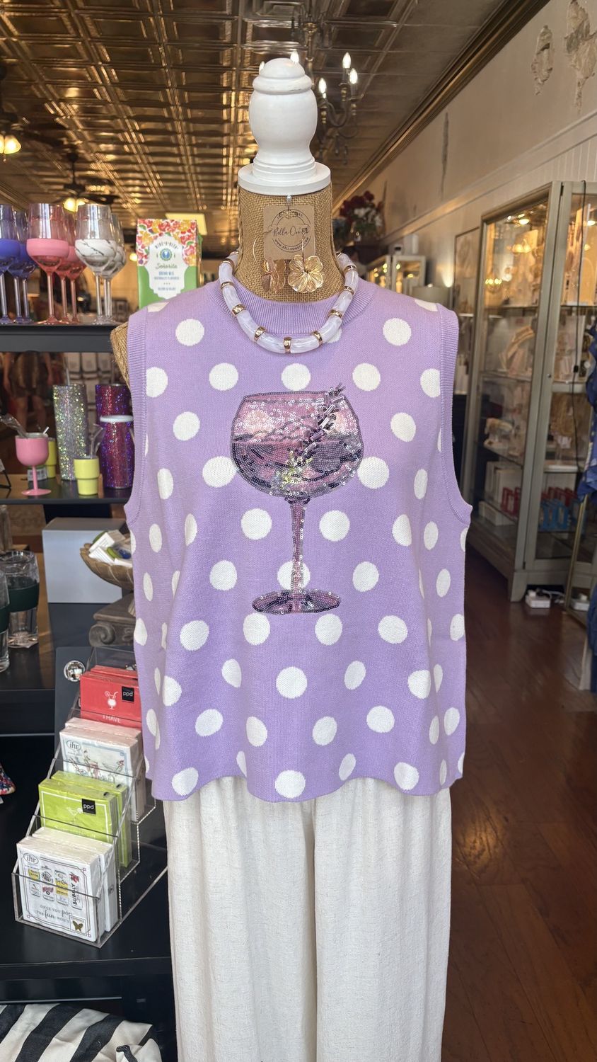 Purple Polka Cocktail