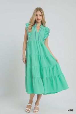 Mint Flutter Dress