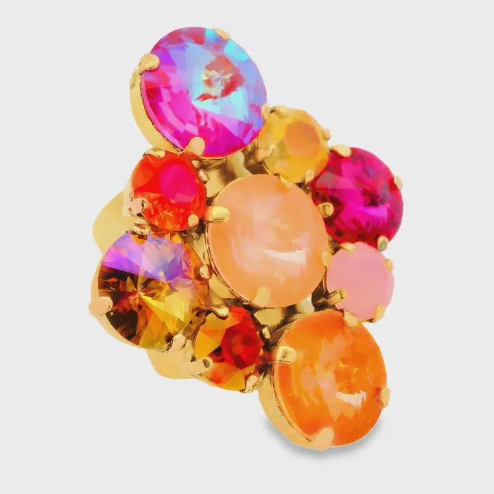 Victoria Ring, Color: Flamingo mix