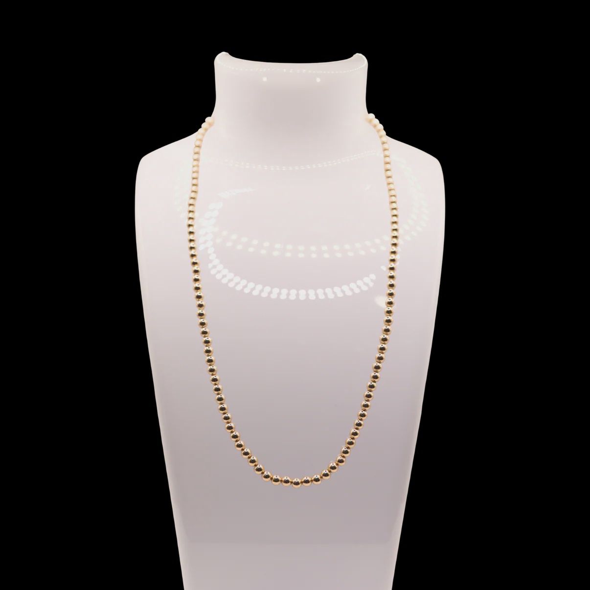 4mm Gold Necklace, Size: 16"
