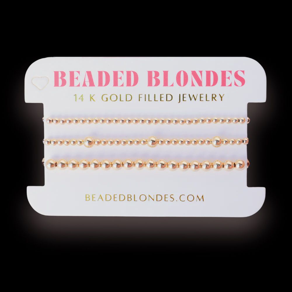 Olive+3mm+5mm Stack GOLD