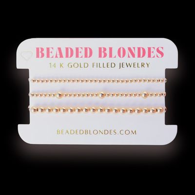 Olive+3mm+5mm Stack GOLD