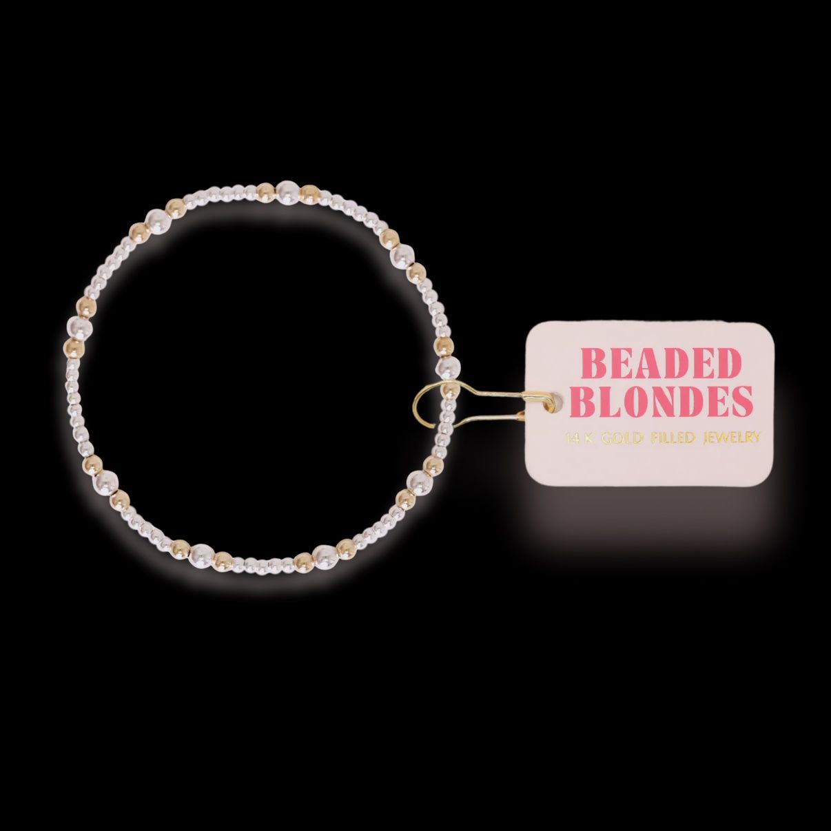 Dainty Sutton bracelet silver/gold, Size: standard