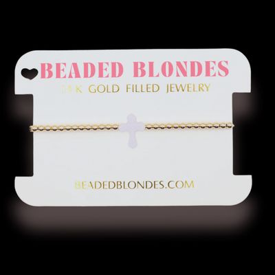 Lilac Cross Bracelet GOLD