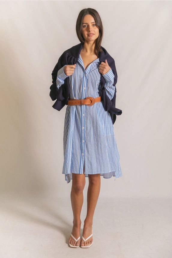 Blue/White Stripe Dress