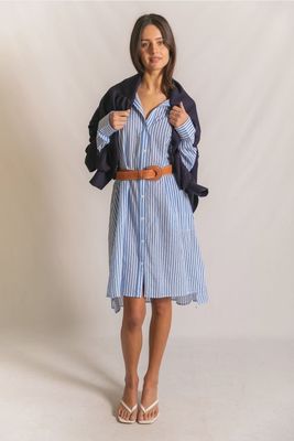 Blue/White Stripe Dress