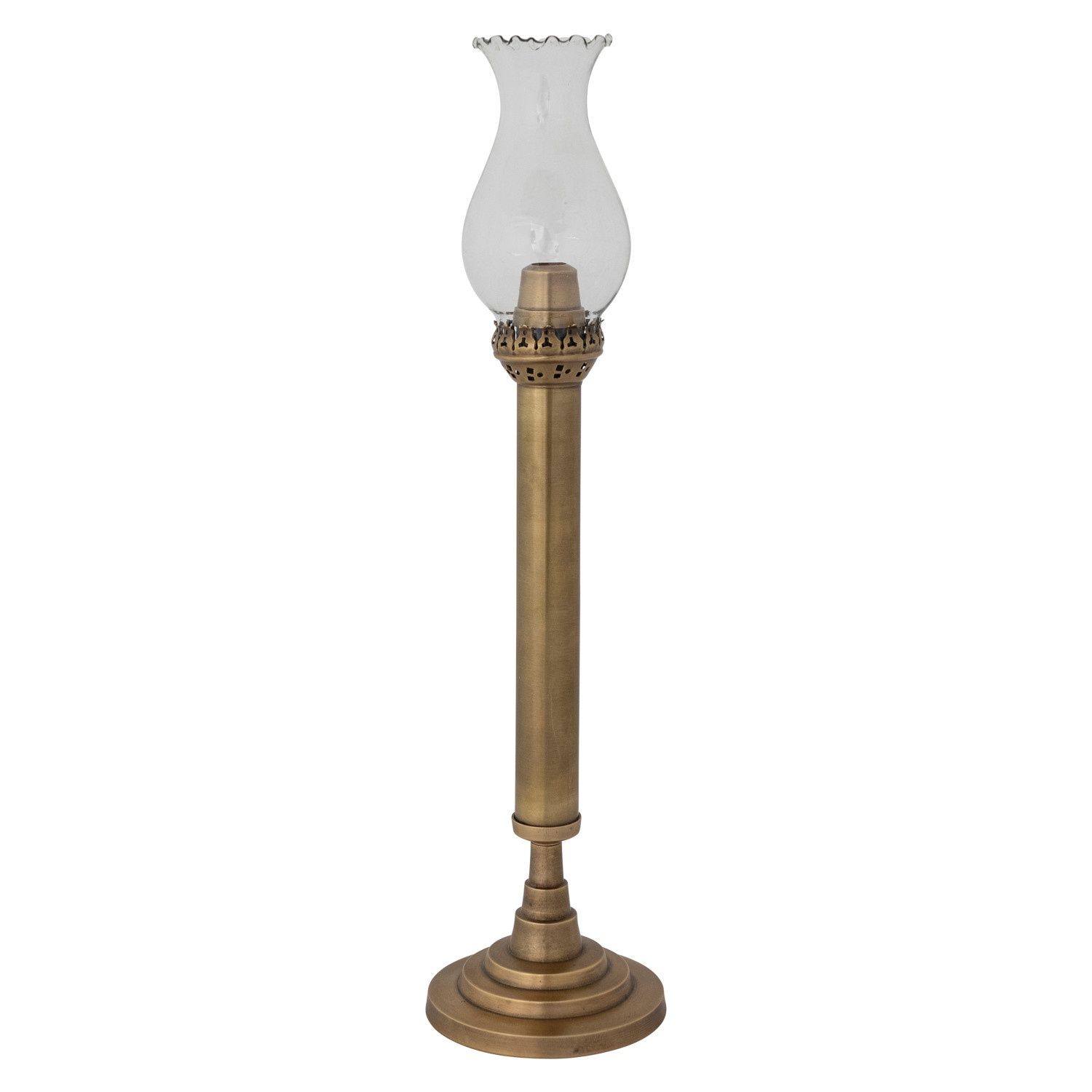 Glass Hurricane Candle Holder