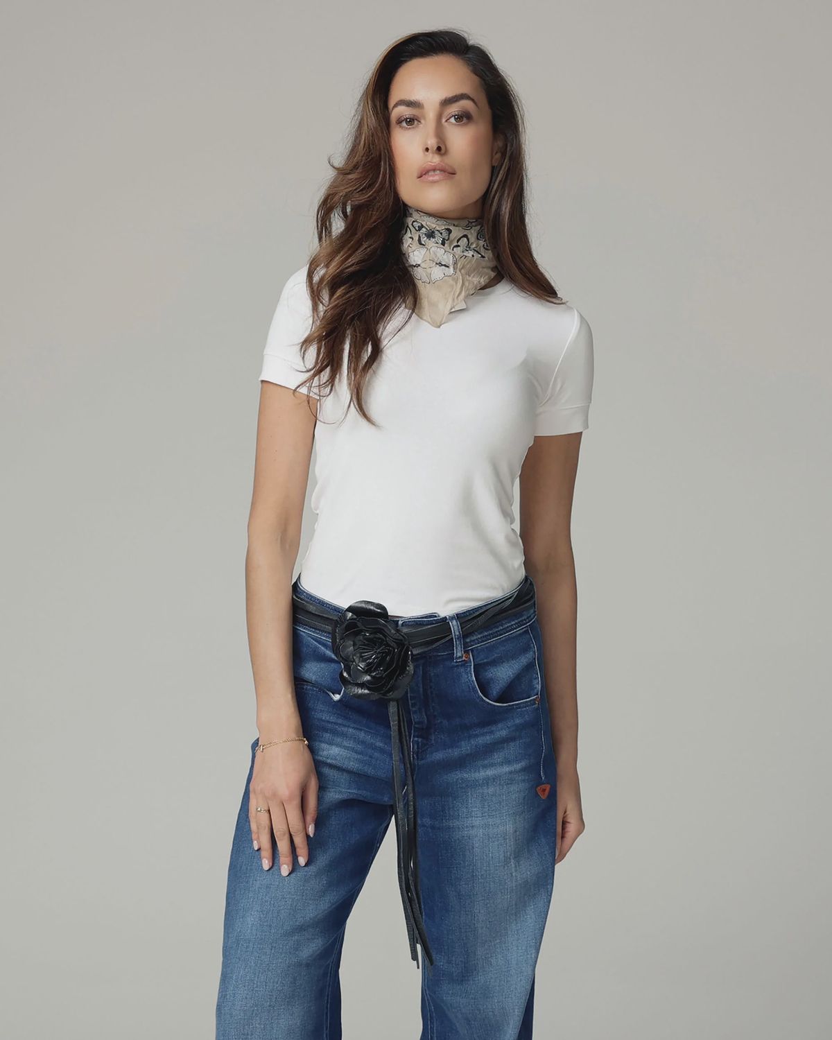 Rosa Leather Tie Belt, Color: Black, Size: OS