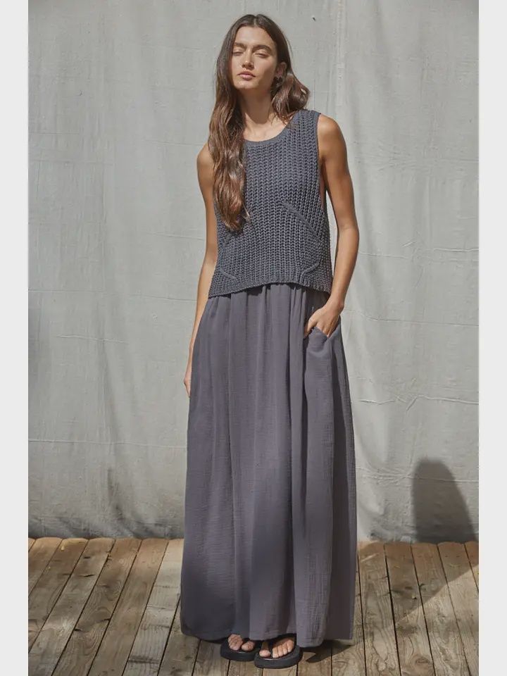 Knit Sweater Midi Dress