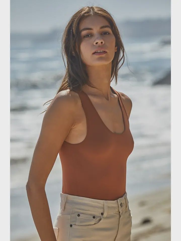 Seamless U-V Neck Tank