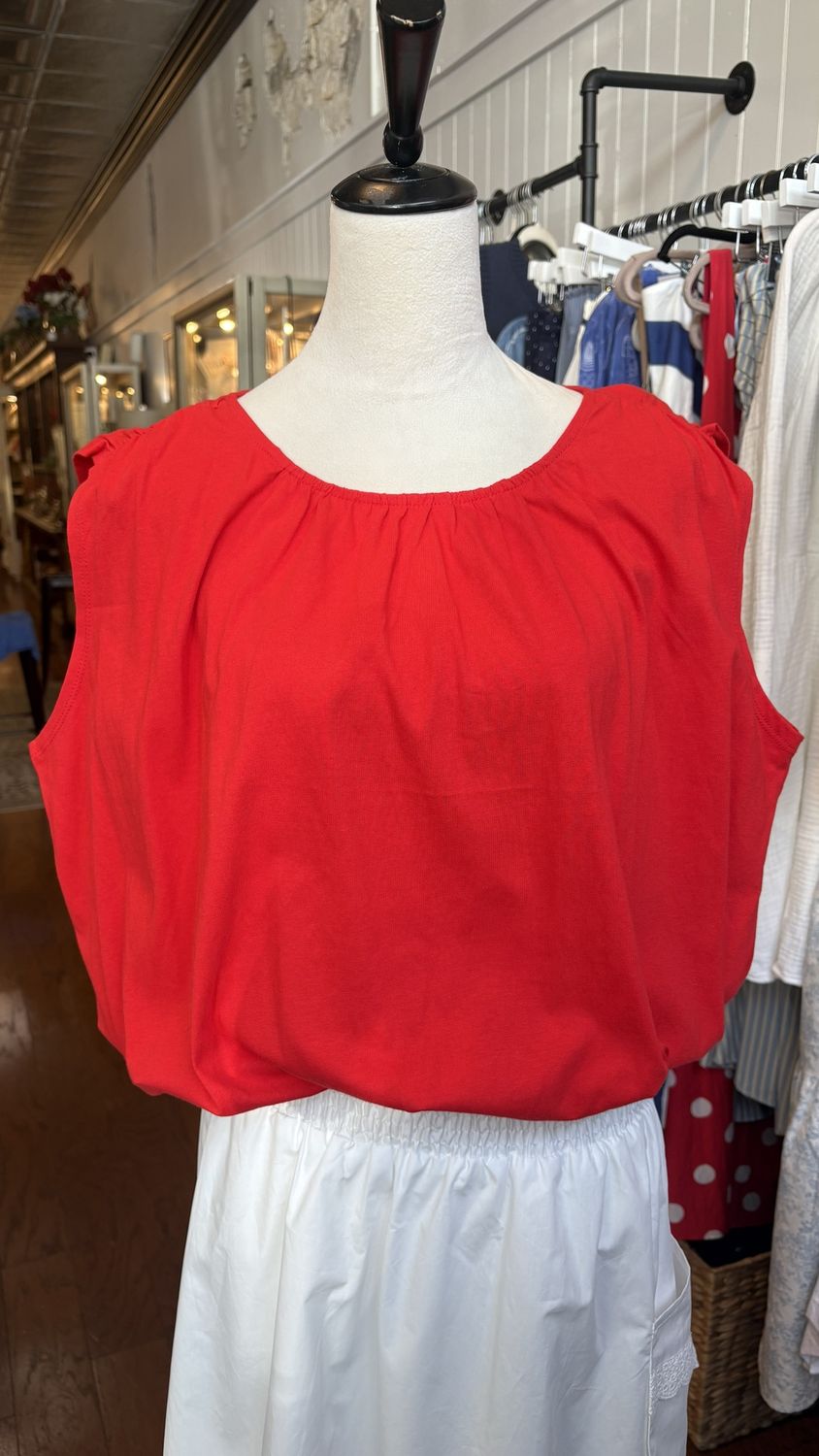 Puff Sleeveless Top