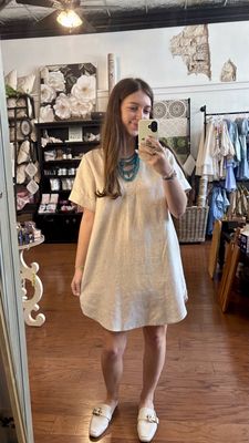 Natural Linen Dress