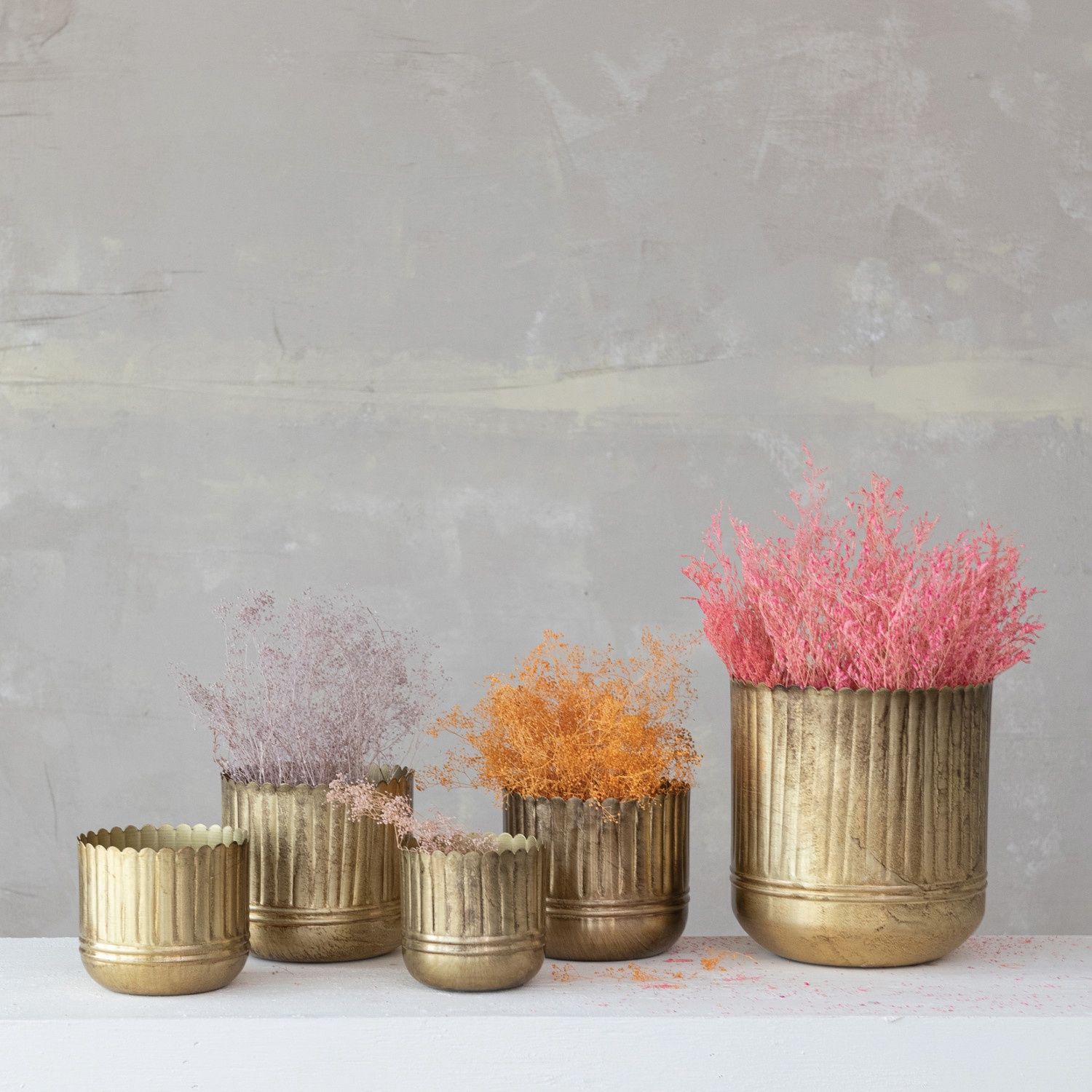 Fluted Scalloped Planter