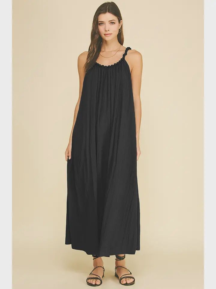 A Line Maxi, Color: Black, Size: S