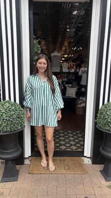 Balloon Sleeve Mini Dress