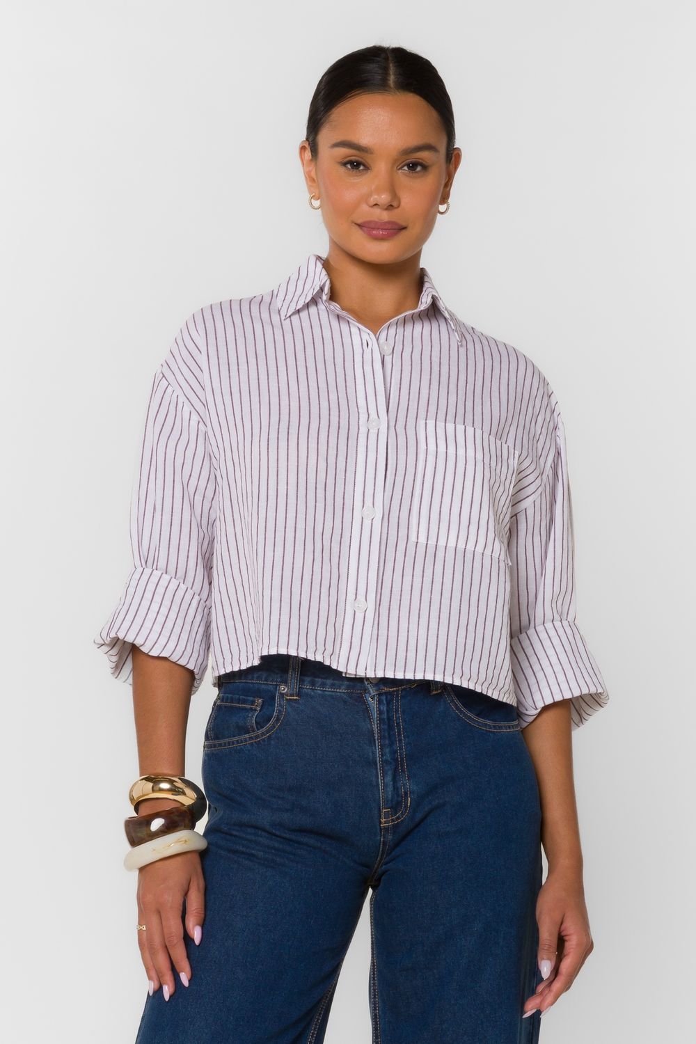 Stripe Linen Set