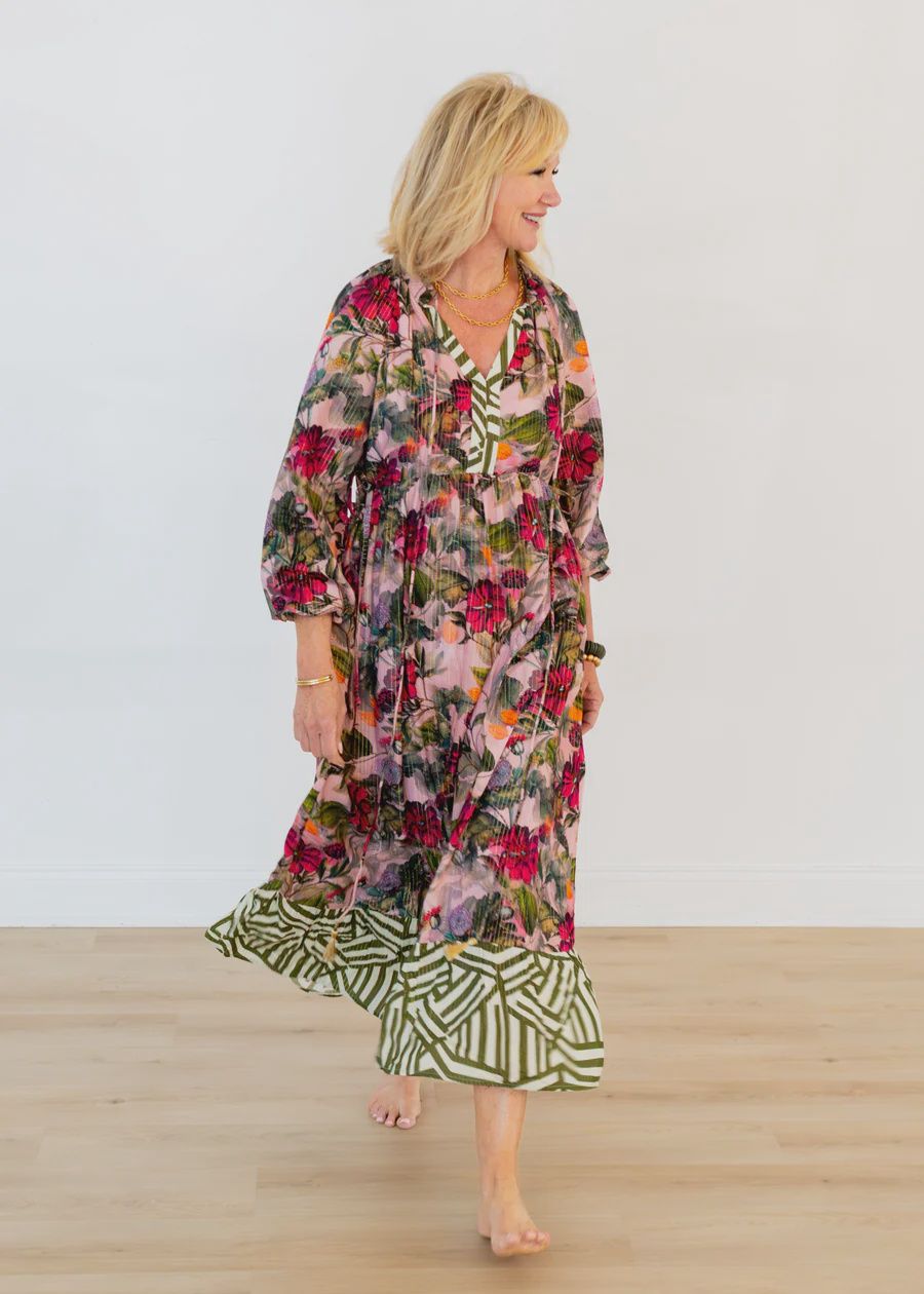 Side -Tie Ruffle Dress