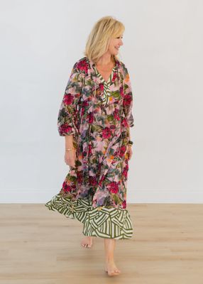 Side -Tie Ruffle Dress