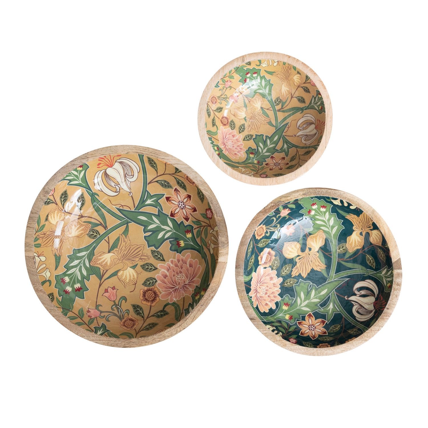 hand carved Mango Wood Bowls, Size: Small