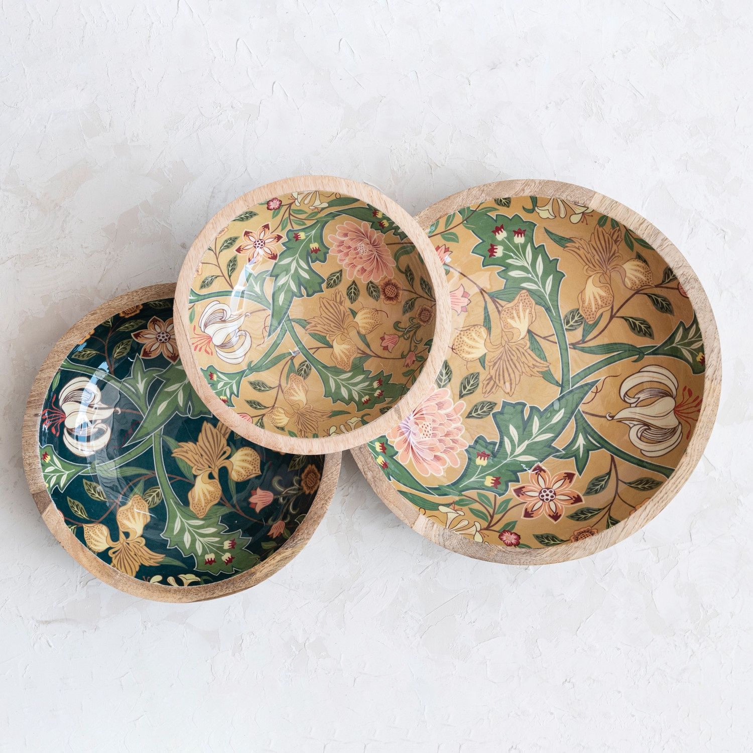 hand carved Mango Wood Bowls