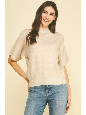 Mock Neck Dolman Sweater