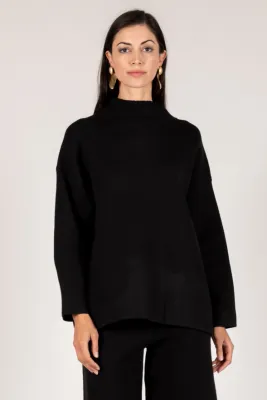 Knit Mock Neck Sweater
