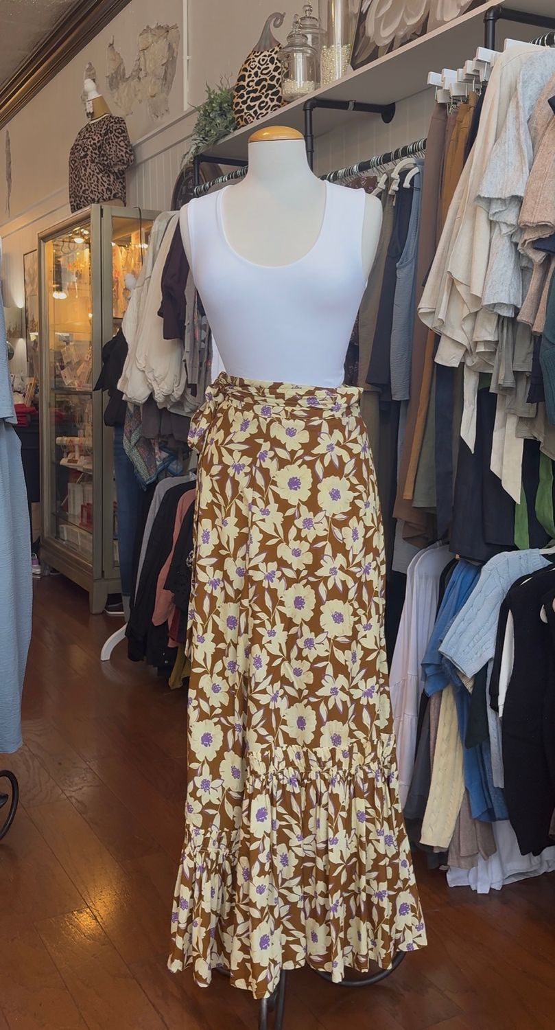 Floral Estate 3-Way Wrap Skirt