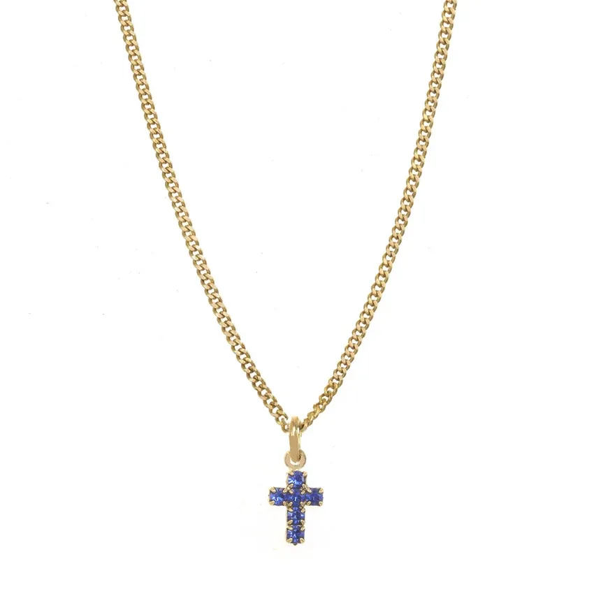 Single Mini Cross Necklace