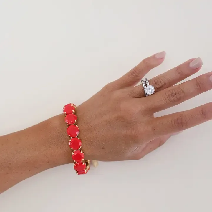 Croatia Stretch Bracelet Cherry